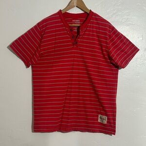 Old Navy Red and light blue Striped Men's Tee